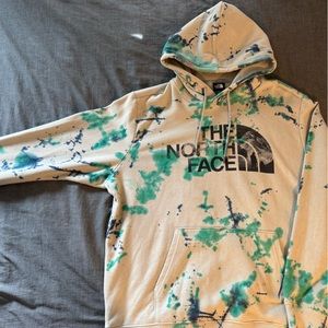 North face custom dye hoodie XL
